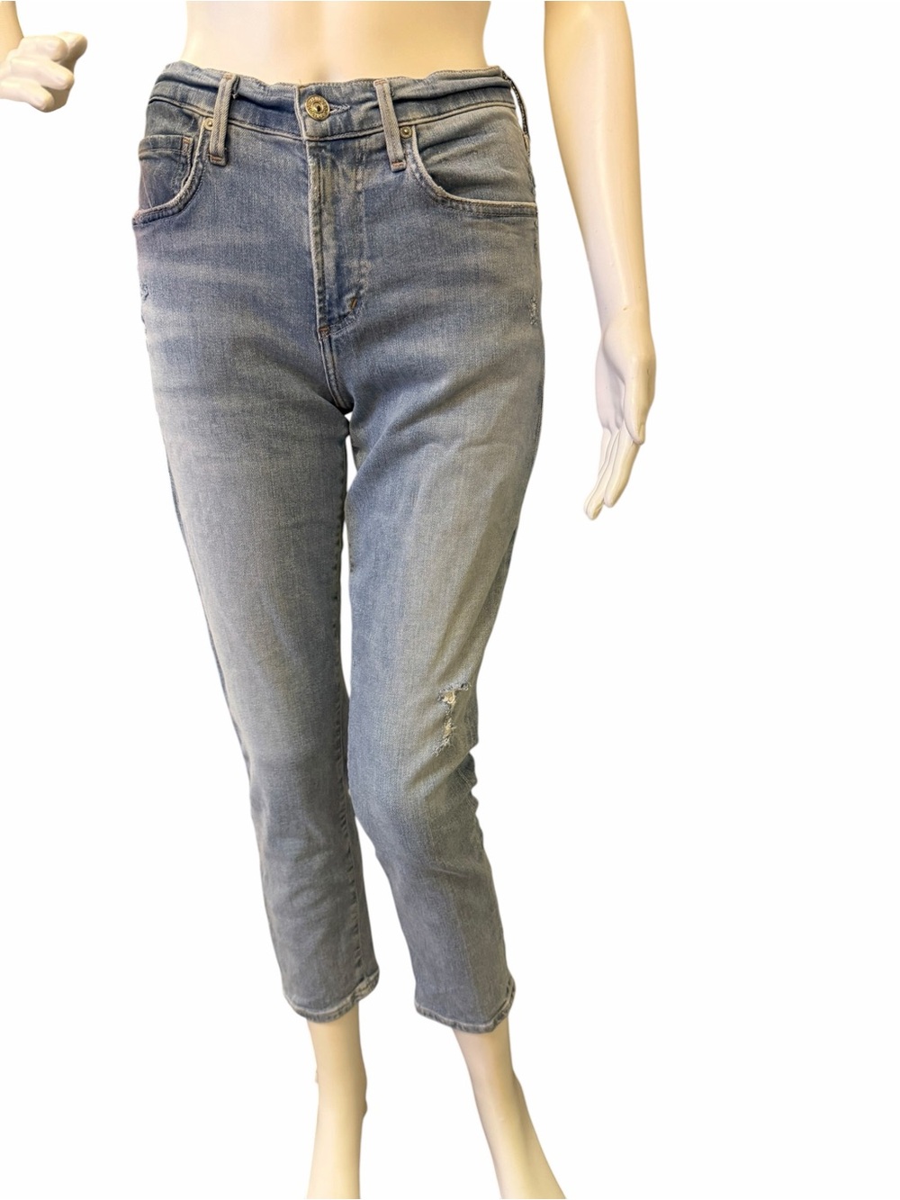 Citizens Of Humanity Ella High-Rise Slim Crop Women's Jeans - Light Blue